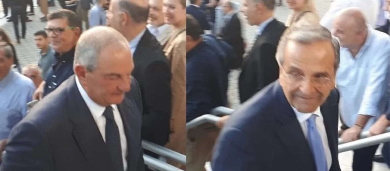 ΔΕΘ: Xειροκρότημα από τη νεολαία της ΝΔ δέχτηκε ο Κ. Καραμανλής και ο Α. Σαμαράς (βίντεο)